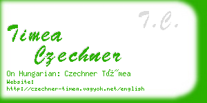 timea czechner business card